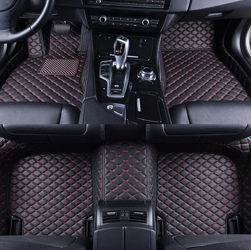 

For Nissan X-Trail Rogue T32 2014 2015 2016 2017 xtrail Leather Car Floor Mats Custom Carpets Auto Interior Protects Accessories