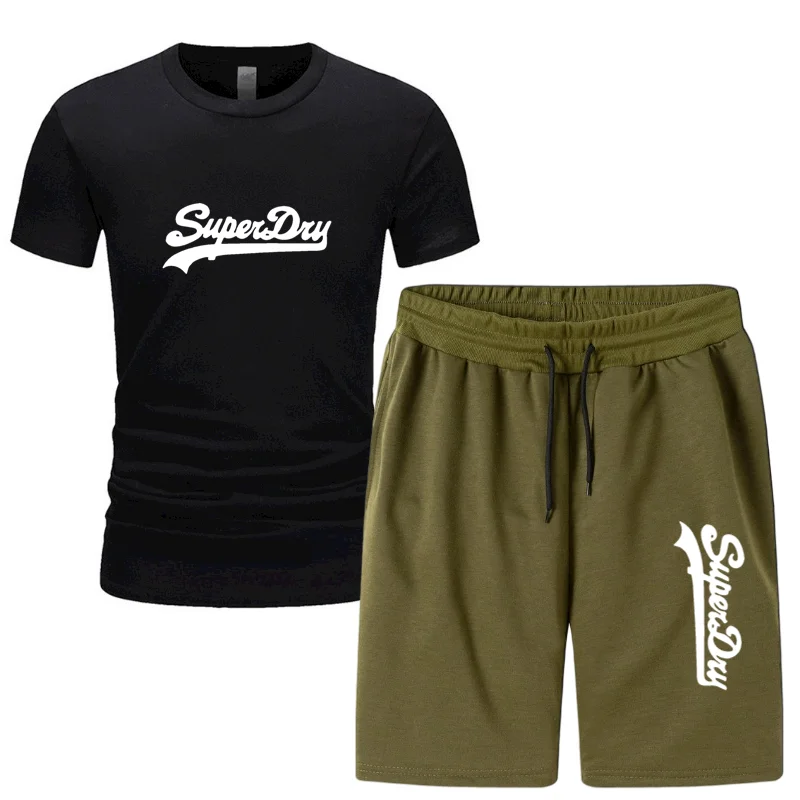 

Men's suit hot sale summer T-shirt pants suit casual brand fitness jogging pants T-shirt hip-hop fashion men's sportswear