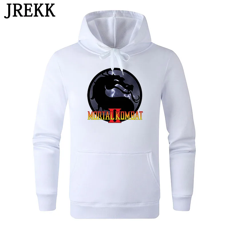 

Autumn Winter Casual Mortal Kombat II Hoodies Men Print Popular fighting Game Mortal Kombat Sweatshirt Funny Cool Hoodie C140