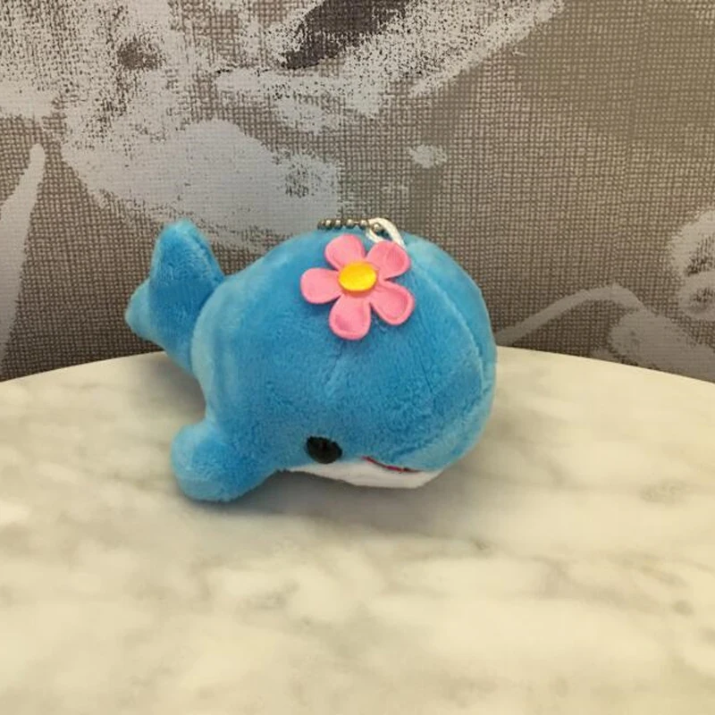 Плюшевая маленькая кукла Дельфин морской маленький фонтан с цветами плюшевая