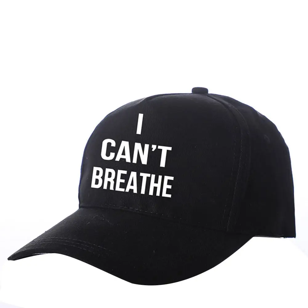Я не могу дышать черный живет материя Бейсбол Кепки вышивка шляпа для Для мужчин