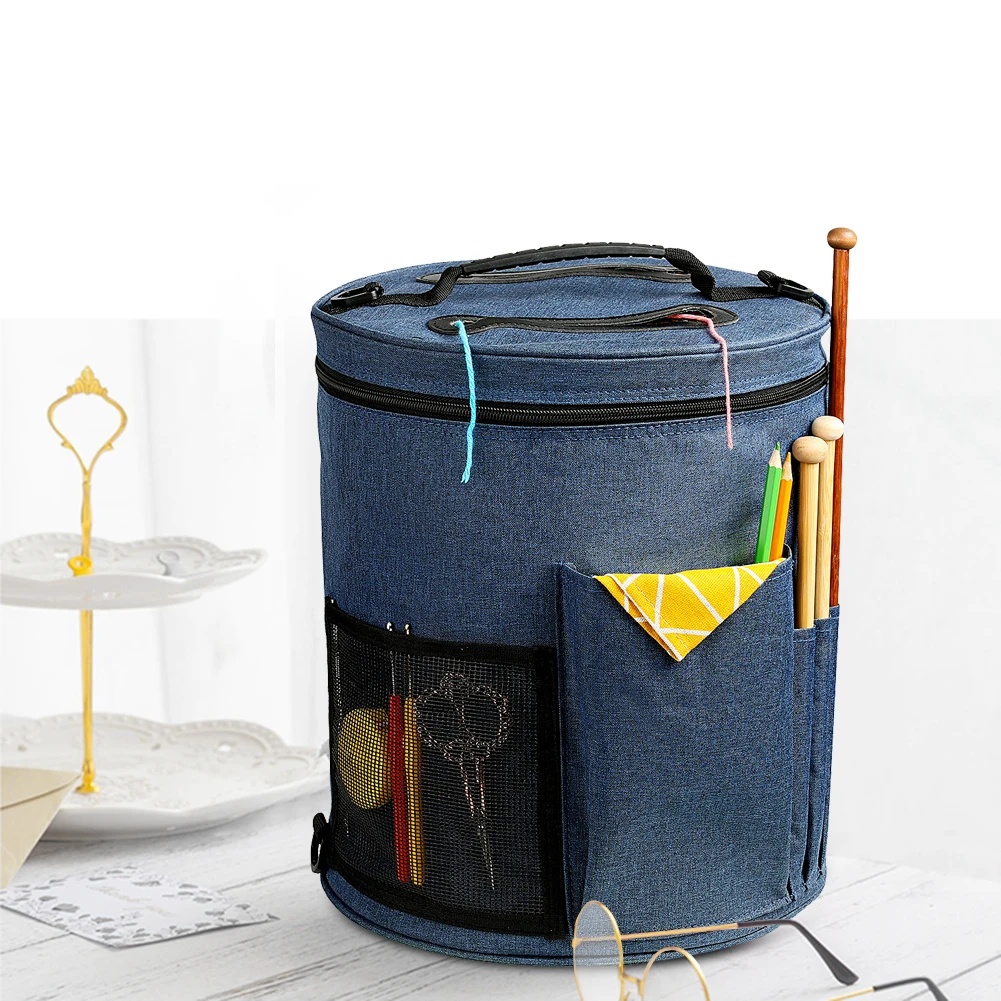 

Empty Knitting Yarn Storage Bag For Crochet Hooks Knitting Needles Thread Wool Holder Sewing Kit Knitting Storage Bag