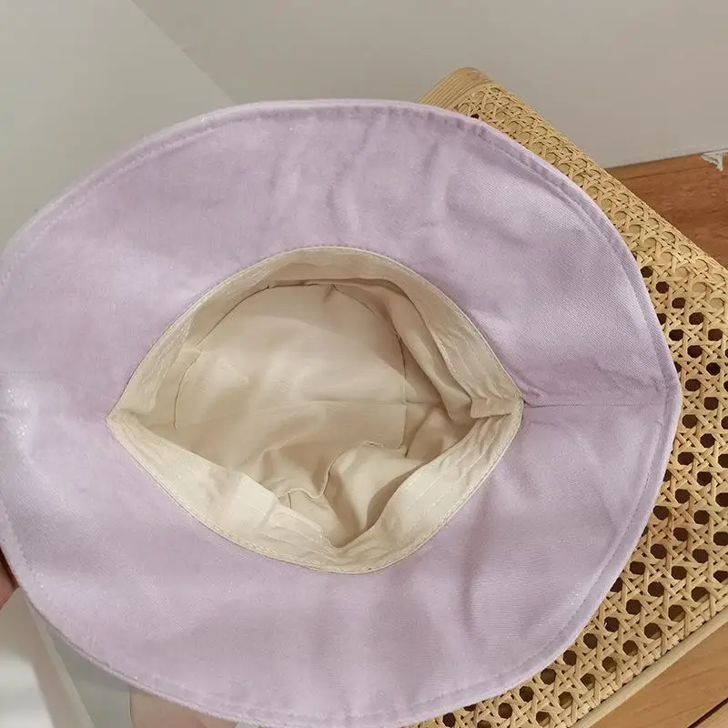 

The new style solid color geometric Bucket Hat Fisherman Hat outdoor travel hat Sun Cap Hats for Women 27