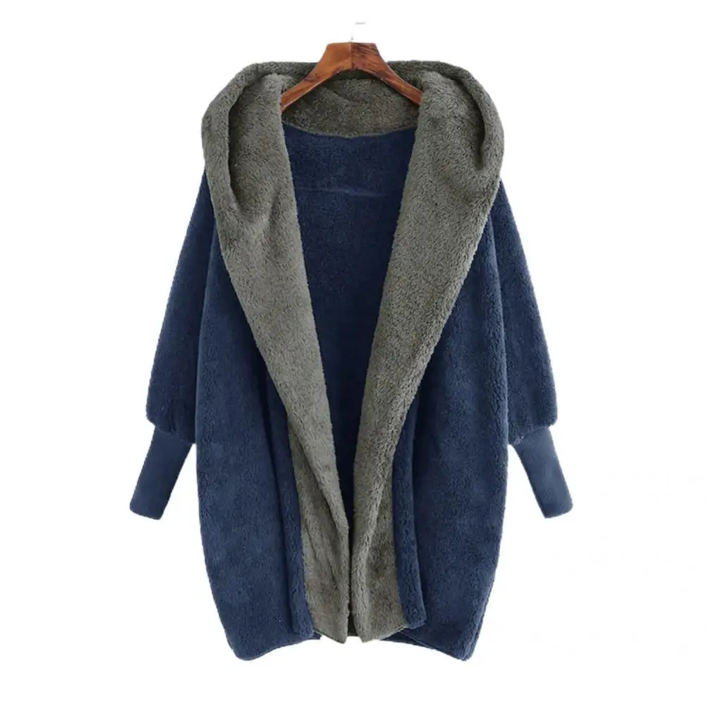 

Stylish Winter Jacket Long Sleeve Lady Coat Anti-pilling Hooded Easy To Wash Lady Jacket