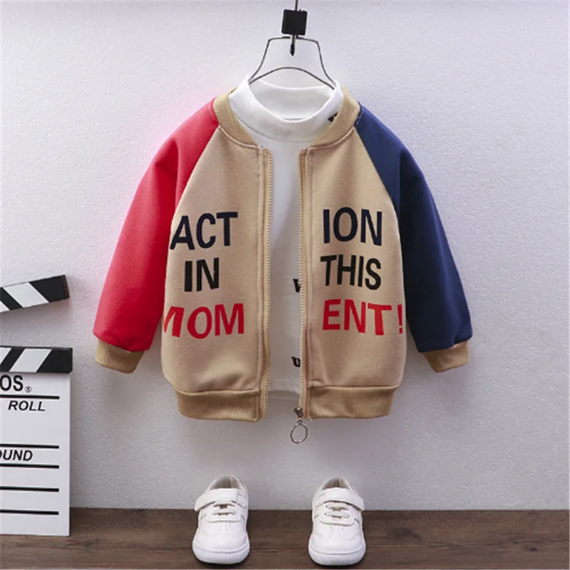 

Boys Coats Spring Autumn Children Casual Cotton Outerwear Clothing For Baby Girls Kids Sports Jackets Toddler Fashion Tops 6 7Y