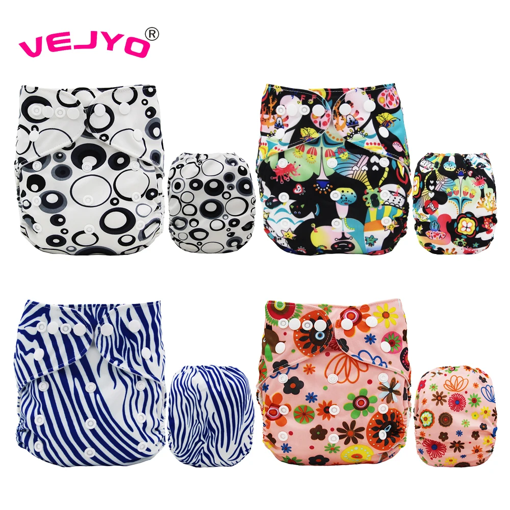 Современные тканевые подгузники детские с карманами Моющиеся Многоразовые для