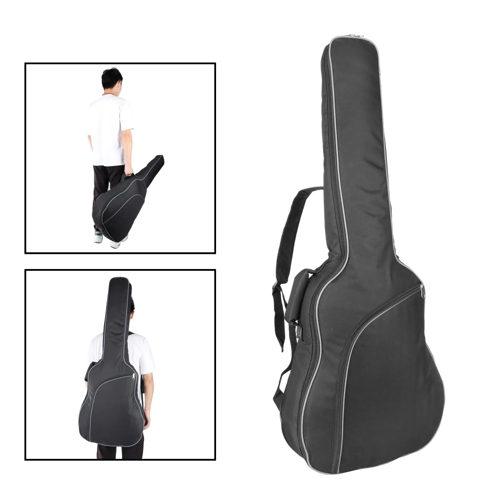 

Чехол для электрогитары, Регулируемый универсальный чехол 40 дюймов с подкладкой и регулируемым плечевым ремнем для гитары