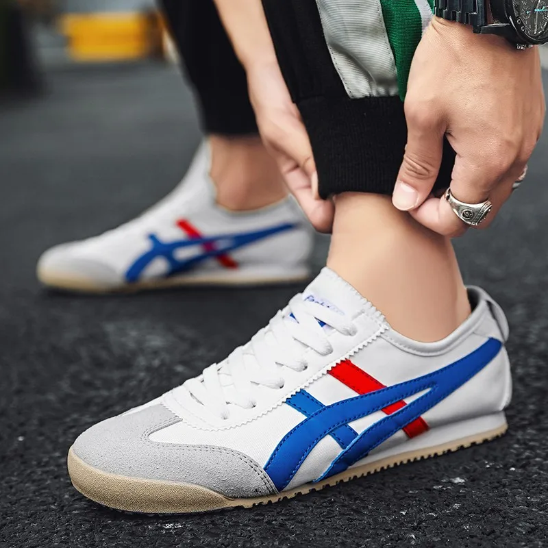 

Luxury Brand Canvas Sneakers 36-45 Men Women Running Shoes Outdoor Lace Up Unisex Jogging Shoes Suede Leather Zapatillas Hombre