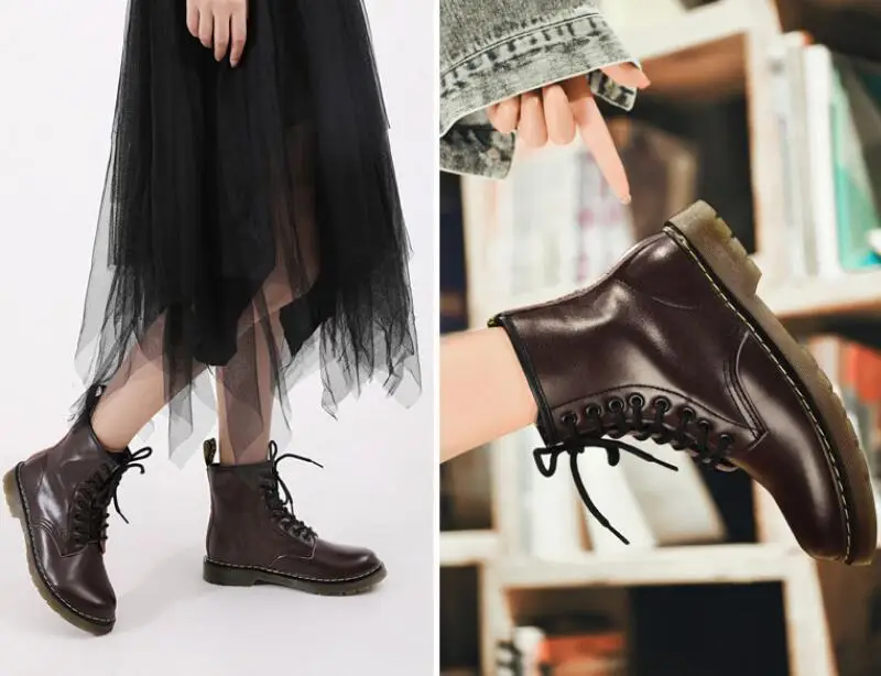 Bottillons/ботильоны унисекс; Мужская обувь; женские кожаные ботинки большого размера; мотоциклетные ботинки в классическом английском стиле; Мужская Рабочая зимняя обувь; V37