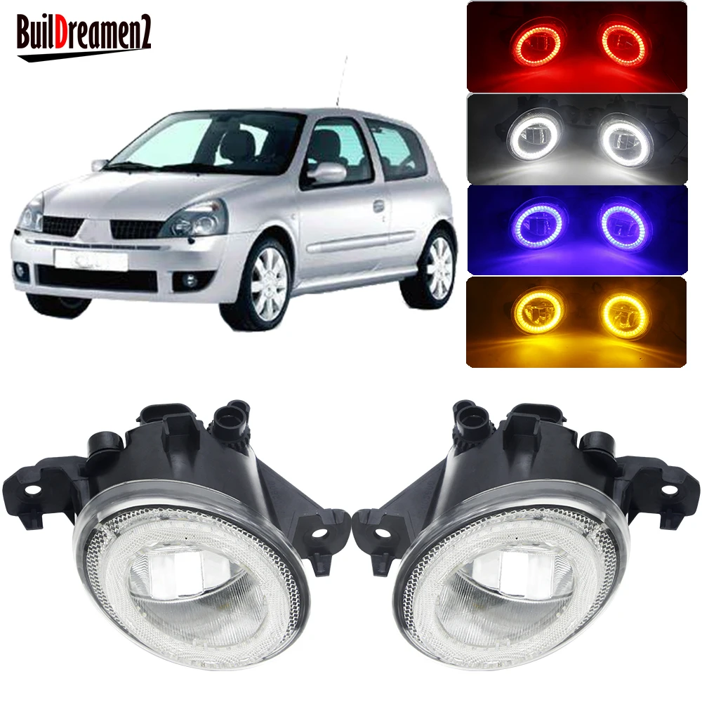 2 X светодиодный Ангел глаз туман светильник передний бампер автомобиля