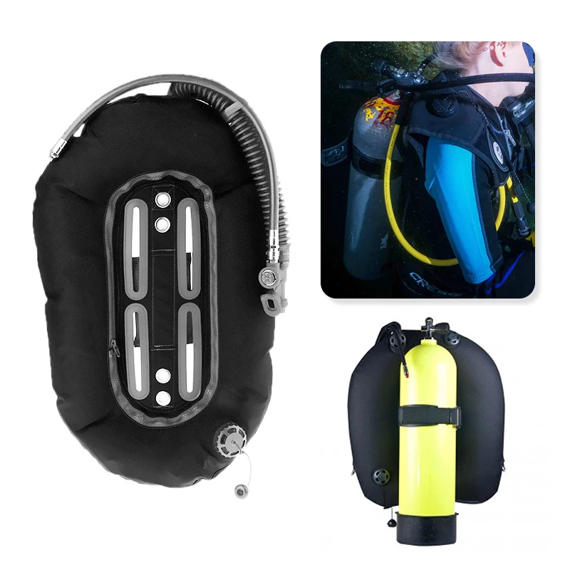 

Scuba Diving Donut Wing 30lb/13.3kg with Single Tube Snorkeling BCD Tech Back Plate for Professional Divers Tech Equipment