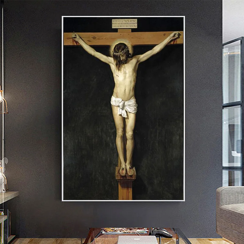 

Christ Crucified Famous Canvas Paintings Reproductions on The Wall Christian Wall Art Canvas Prints Jesus Wall Pictures Decor