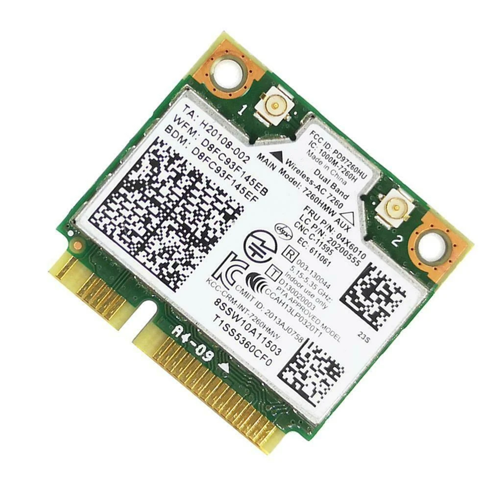 300m867m 2 4g5g 802 11acbgn for lenovo thinkpad for intel 7260hmw 7260ac wifibt bluetooth compatible 4 0 wlan card 04x6010 free global shipping
