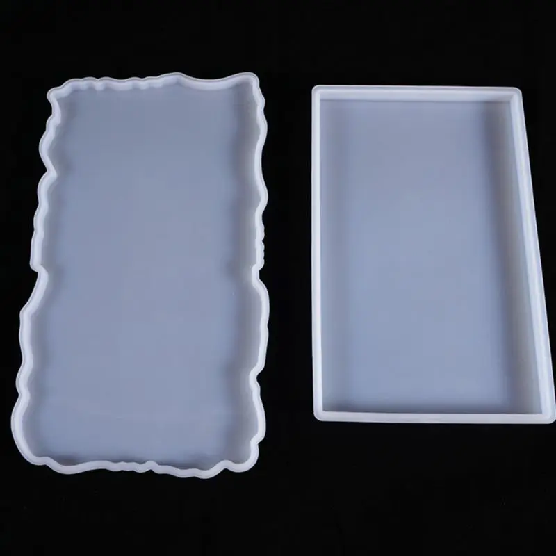 

1 Pc Crystal Epoxy Resin Mold Fruit Plate Casting Silicone Mould Handmade DIY Crafts Tray Making Tools