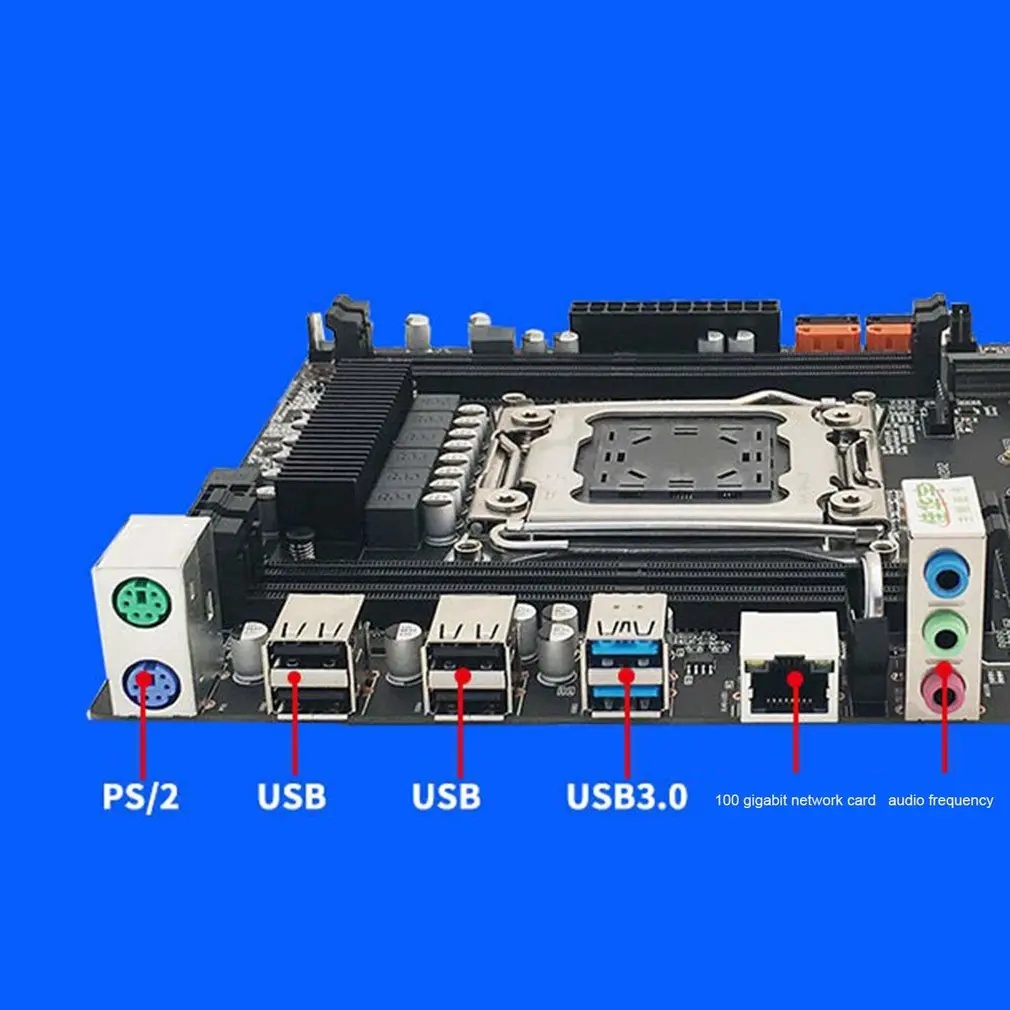 x99 computer mainboard ddr4 memory slot lga2011 3 pin supports e5 cpu dual m 2 small board v3 v4 m graphics card free global shipping