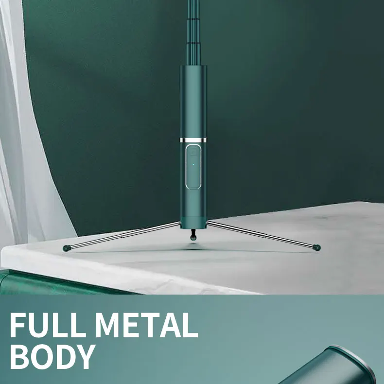 

Green Selfie Stick Live Broadcast Support Universal Selfie Stick Mini Bluetooth Tripod Camera Phone Multifunction Remote Control