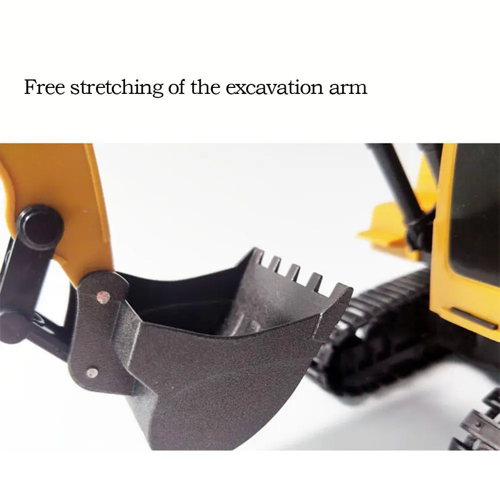 LeadingStar 1:24 Simulate Alloy RC Excavator with Remote Control Electronic Engineering Truck Toy | Игрушки и хобби