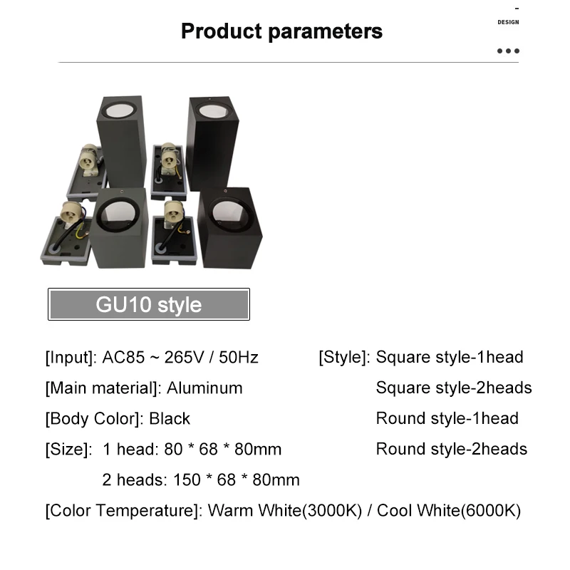 Водонепроницаемый уличный светодиодный настенный светильник для помещений