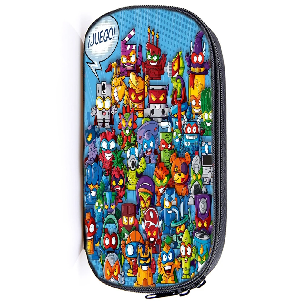 

Hot Students Super Zings Pencil Case Boys Girls Superzings Pen Bag Teens Stationery Bag Kids Cartoon Pencil Holder Surprise Gift