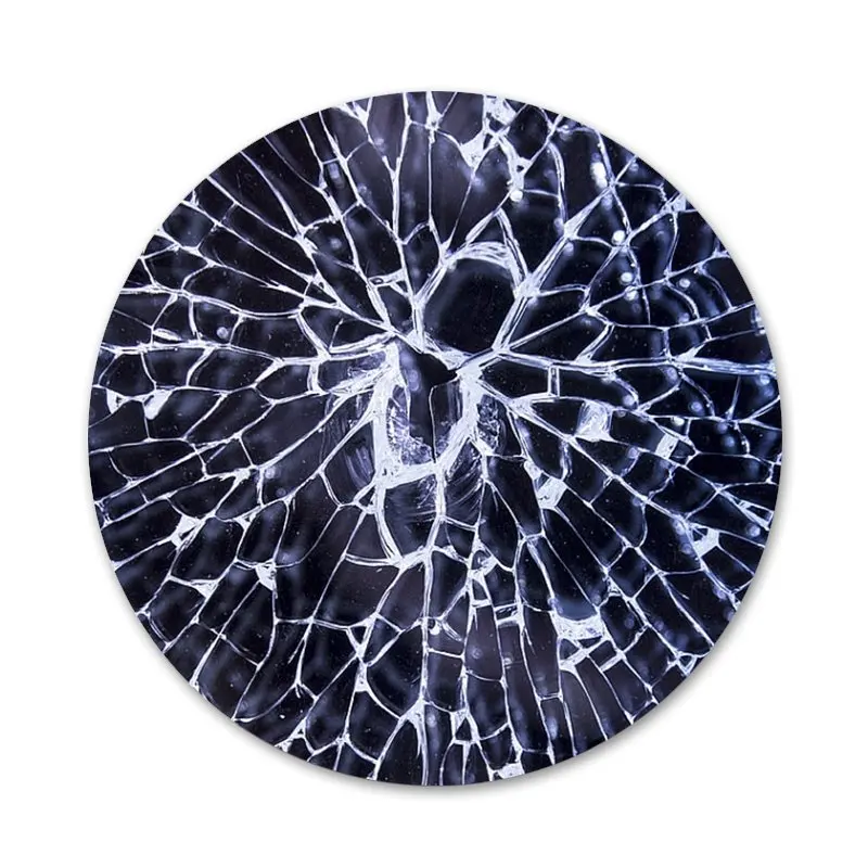 Значок со значками из сломанного стекла металлические значки для телефона