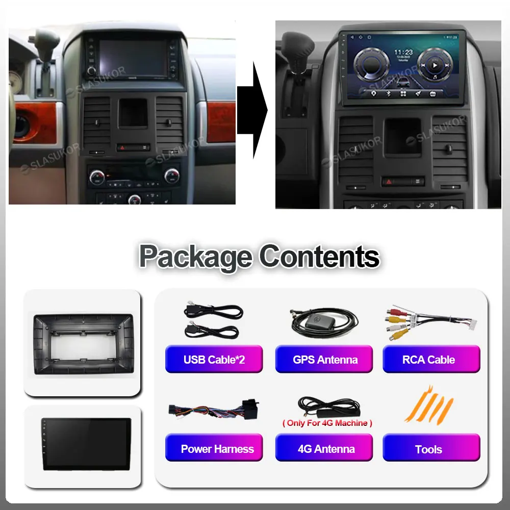 10 inch Android Car Radio 6G+128G 360 camera For Chrysler Town&ampCountry 2008 2009 2010 Carplay GPS Navigation Stereo No 2din | Автомобили