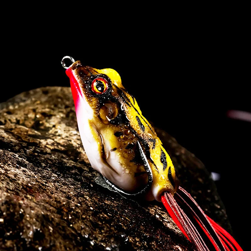 1Pcs 6g 9g 12g Top Water Ray Frog Shape Hooks soft Minnow Crank Wobbler for Fly Fishing Soft Tube Bait Japan Tackle | Спорт и
