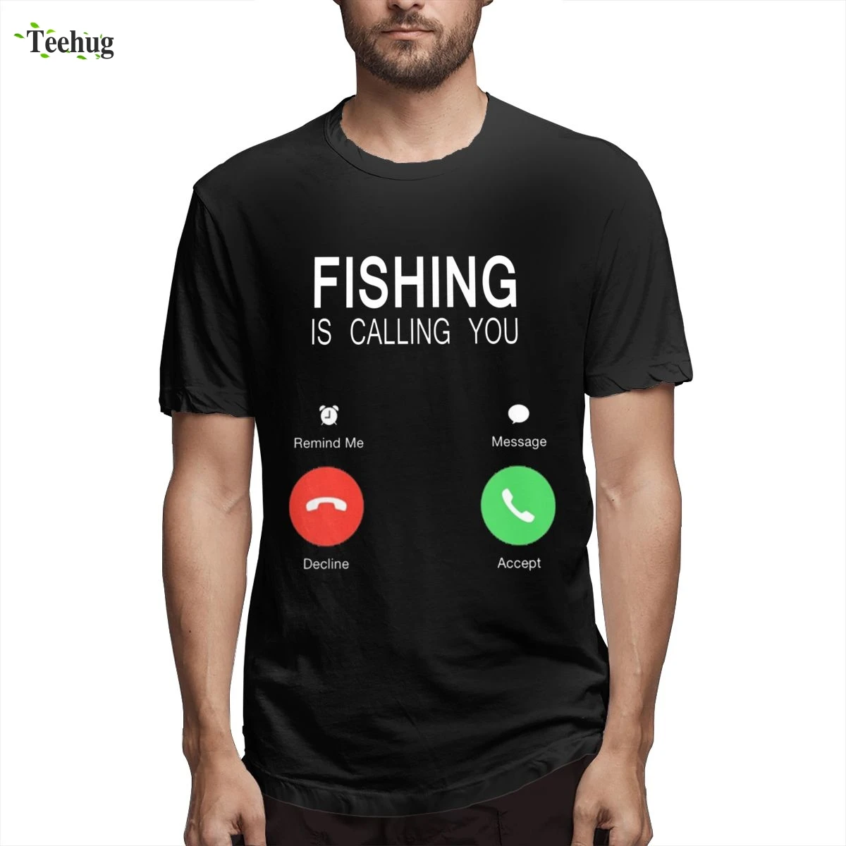 Одежда для детей Модная Рыбалка вам звонит мужчин и женщин Camiseta Новинка