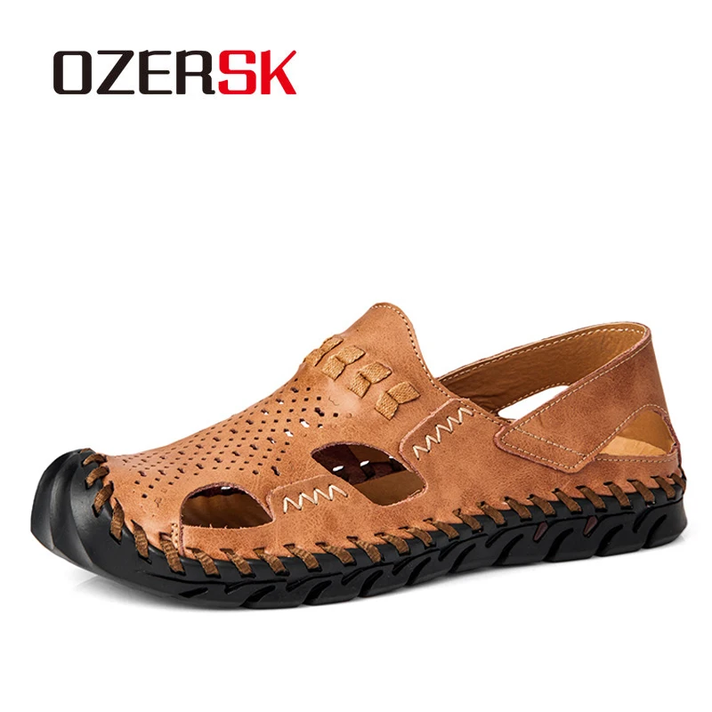 Мужские модные удобные сандалии OZERSK летняя повседневная обувь новая мужская