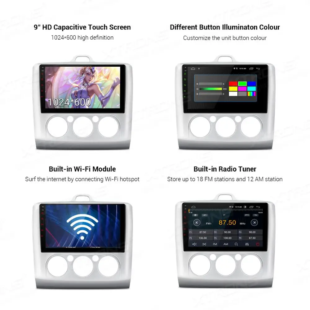 XTRONS 9 ''IPS новейший Android DSP GPS навигатор автомобильный стерео радио плеер для Ford