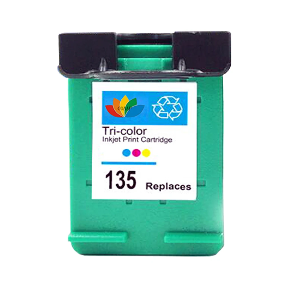 2 заправляемых чернильных картриджа для принтера HP 131 135 (черный цвет) высокого