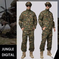 mens military shirt and pants army camouflage combat uniform tactical airsoft outfit hunting clothing for men and accessory