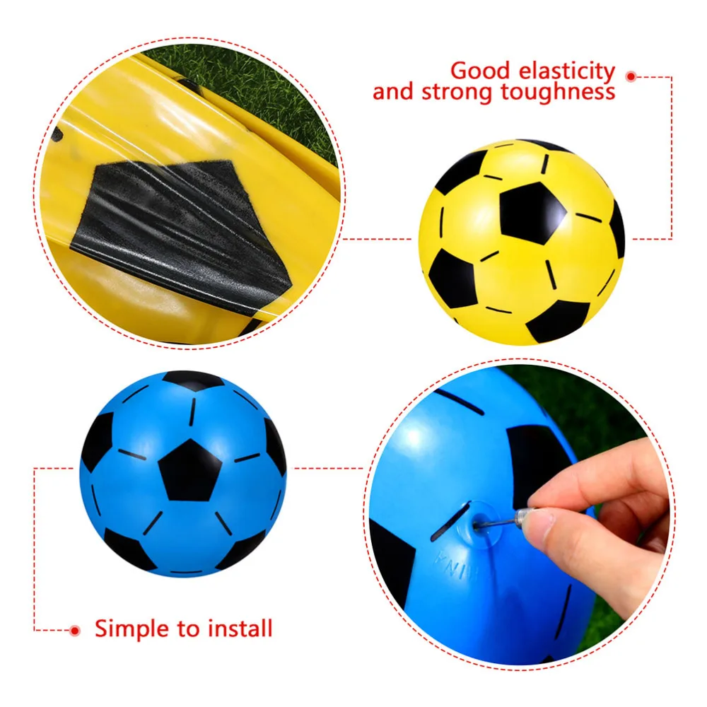 

4Pcs Colorful Kids Soccer Football Inflatable Soccer for Home