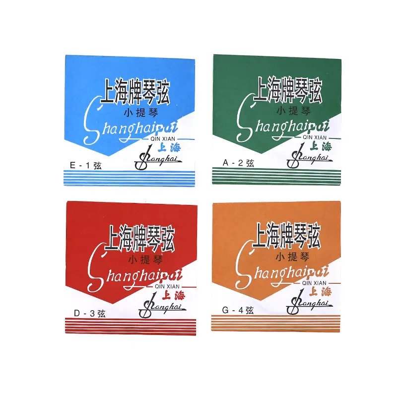 4 шт./компл. E/A/D/G Струны для скрипки Shanghai хромированные стальные струны 1/2 ниже 3/4 4/4