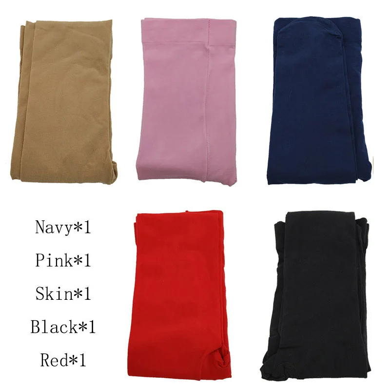 5 Pairs Sexy Women Tights 120 Denier Velvet Pantyhose Candy Color Female Tights Spring and Autumn Winter Thin Leg Medias