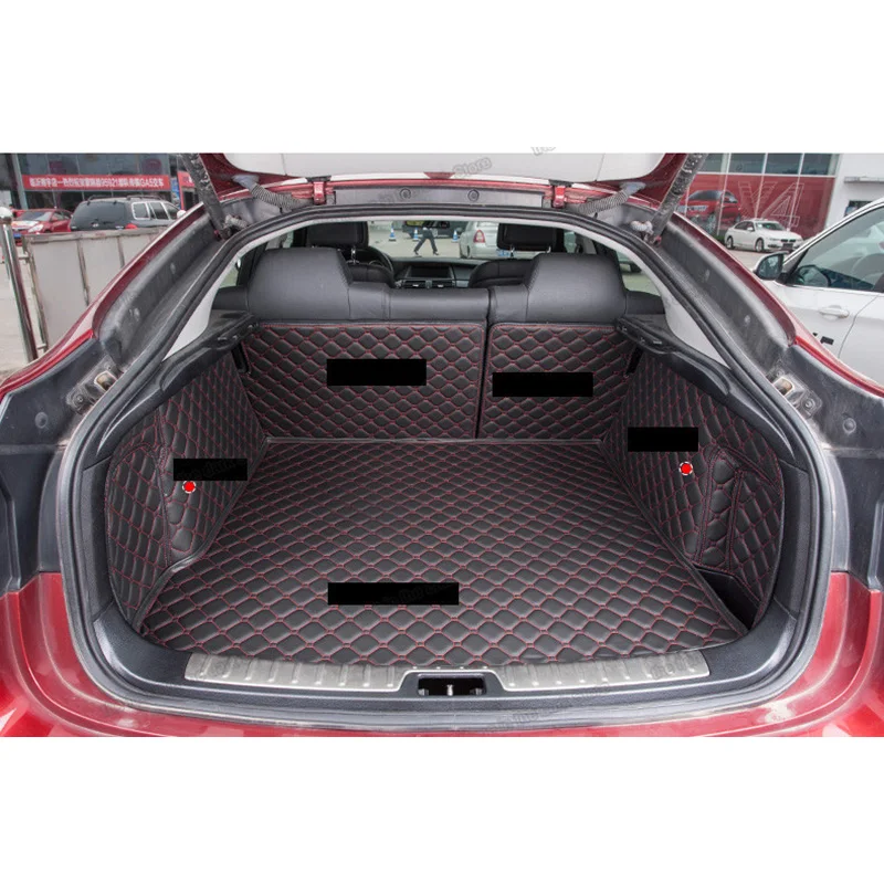 

Кожаный коврик для багажника автомобиля, подкладка для груза для bmw X6 2008 2009 2010 2011 2012 2013 E71, аксессуары, Задняя Крышка багажника, стильный интерьер автомобиля