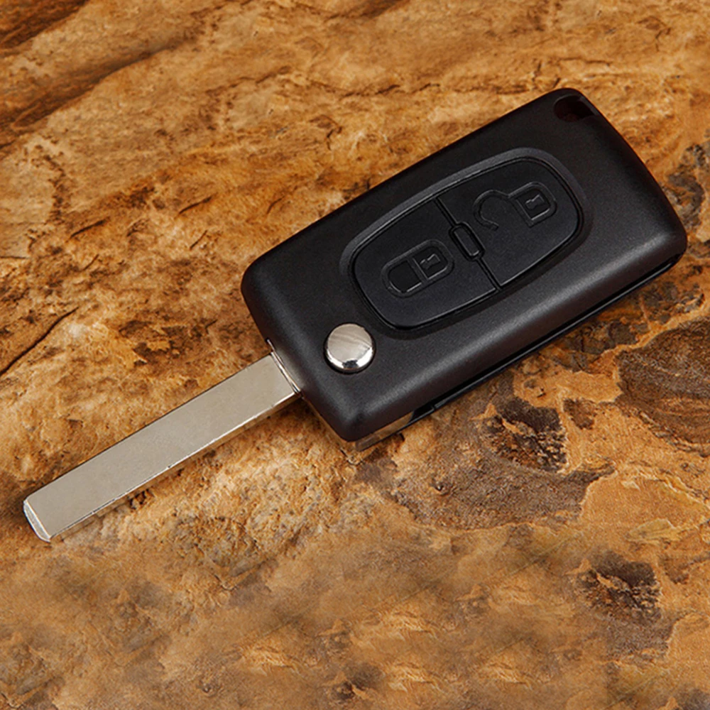 Чехол для автомобильного ключа с 2 кнопками откидной MAZDA 3 5 6 MX5 Сменный Peugeot 307 408 308
