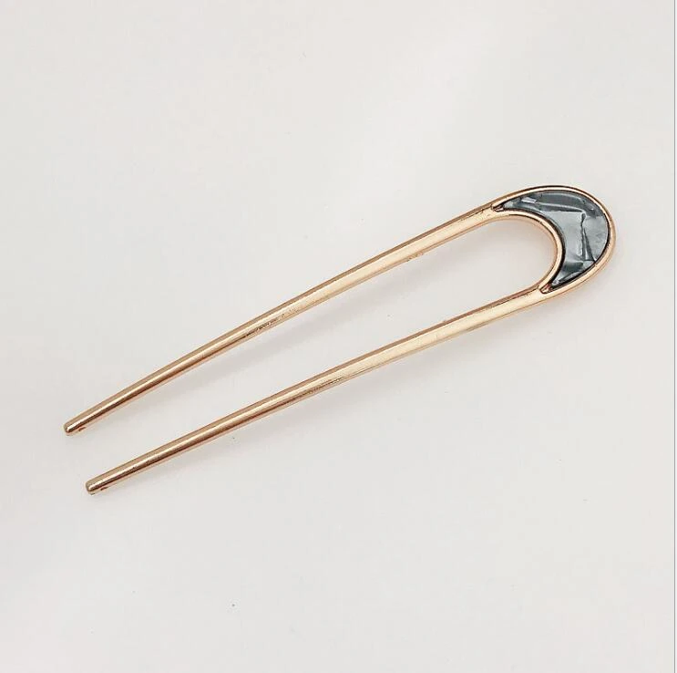 Ins/металлический диск для волос заколки аксессуары большой Размеры U-образный