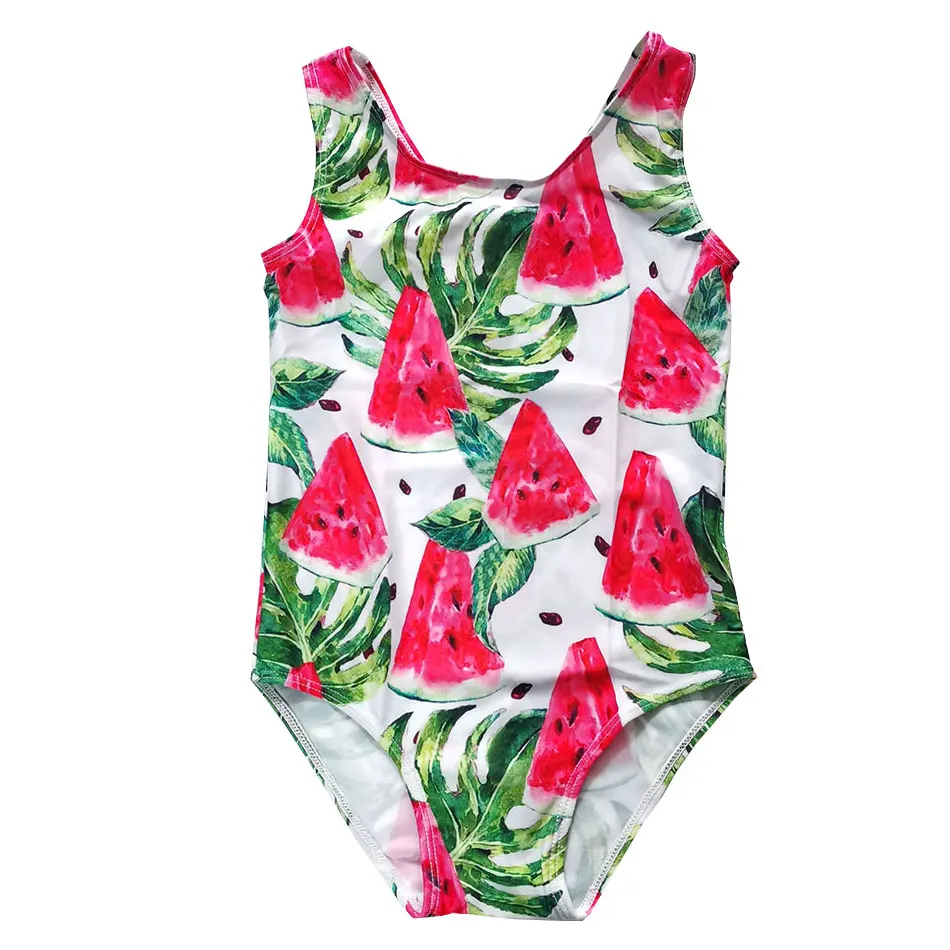 Infant Girl Swimsuit One Piece Kids Swimwear Print Toddler Girls Bathing Suit Monokini Swimming Little Beachwear 2021 | Спорт и