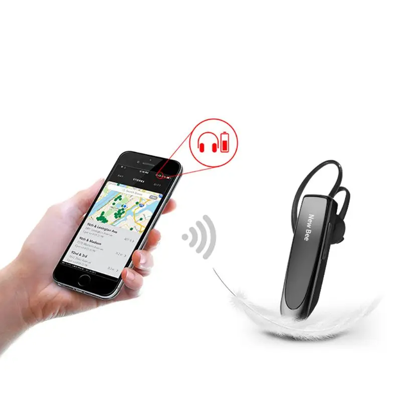 Беспроводные Bluetooth наушники гарнитура BT4.0 CSR4.0 шумоподавляющий микрофон для
