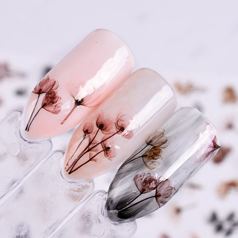 

1 Sheet Embossed 3D Nail Stickers Blooming Flower 3D Nail Art Stickers Decals Adhesive Manicure Nail Art Tips Decoration