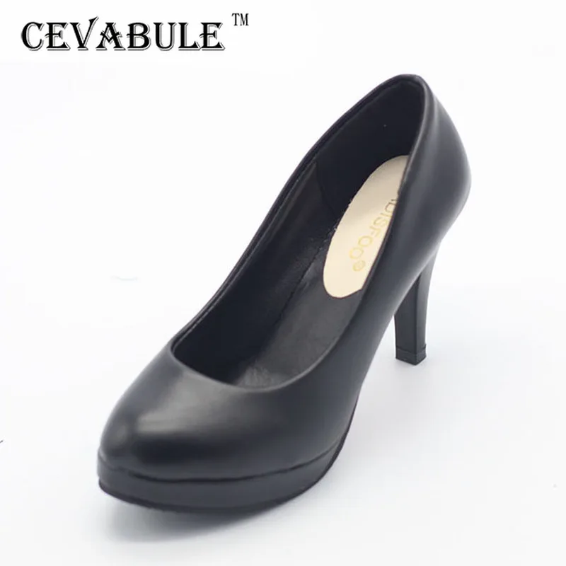 Новинка 2020 женские классические туфли cevabule лодочки на платформе и каблуке 9 см