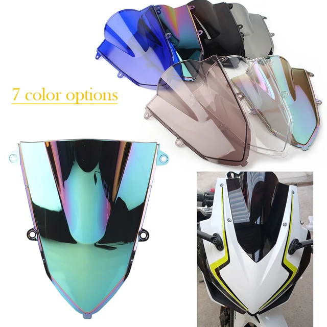 Cbr500r 2020 windshield windscreen windproof for honda cbr 500r 2019 2020 motorcycle abs accessories double bubble