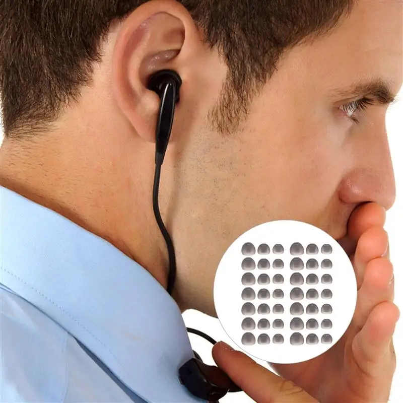 

60Pcs Silicone Earcaps Wireless Earphone Caps Silica Gel Anti-skid Earcaps