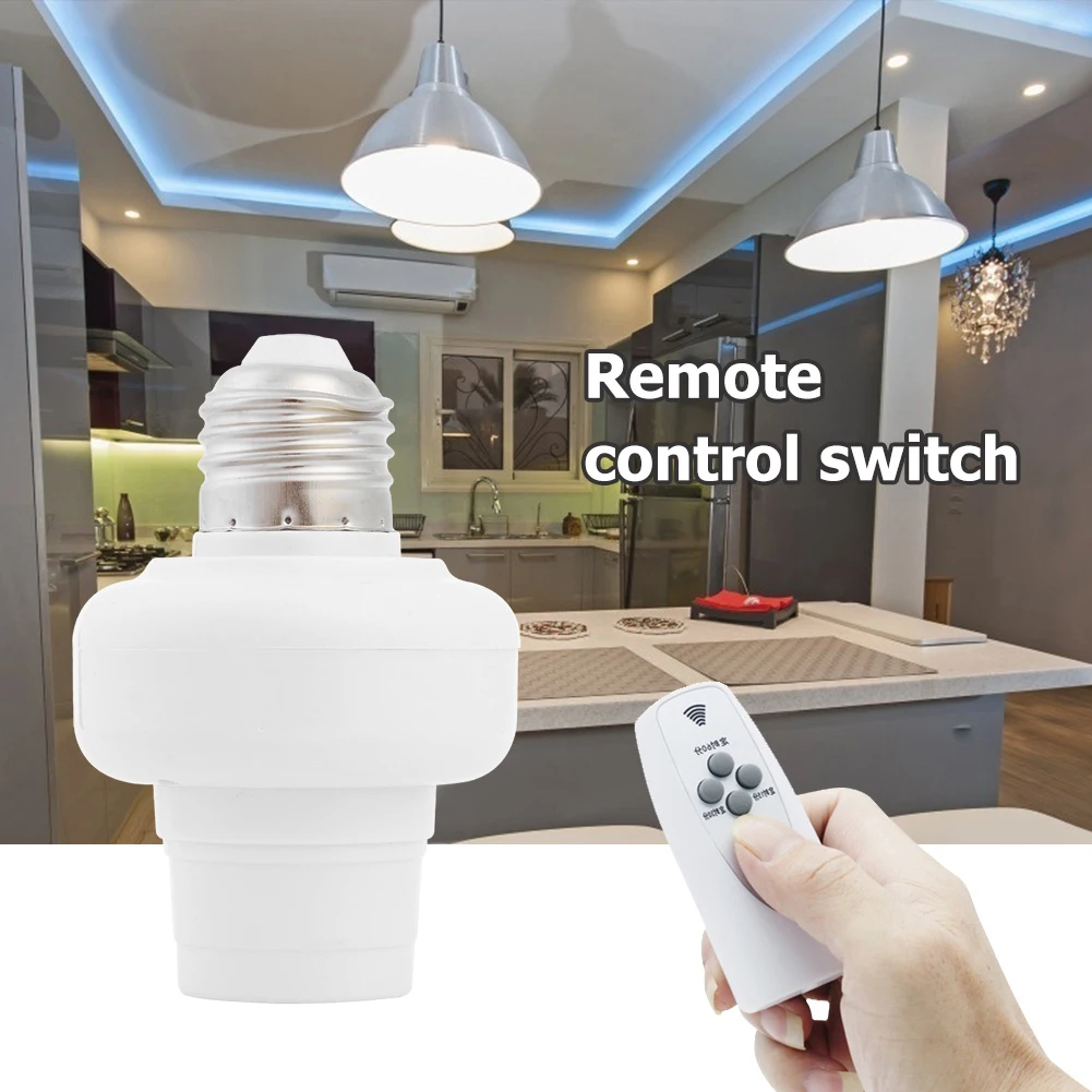 

Sensor Switch Light Holder Socket Professional E27 Screw Lamp Converter Holder Adapter Remote Control Connector