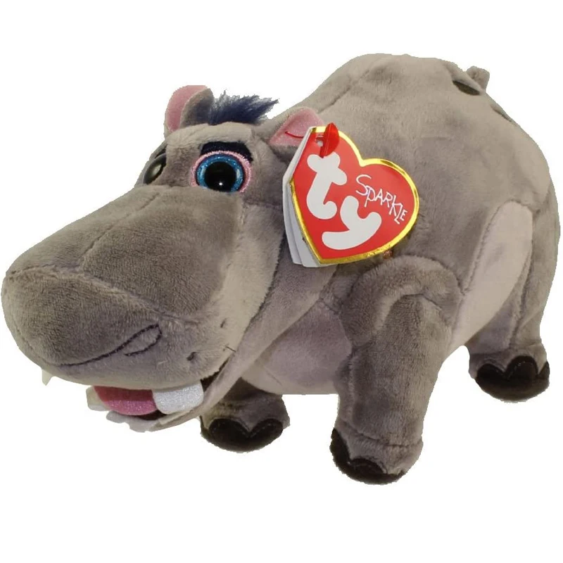 

Ty Hippo Plush Animal Toys Stuffed Doll Gift 15cm