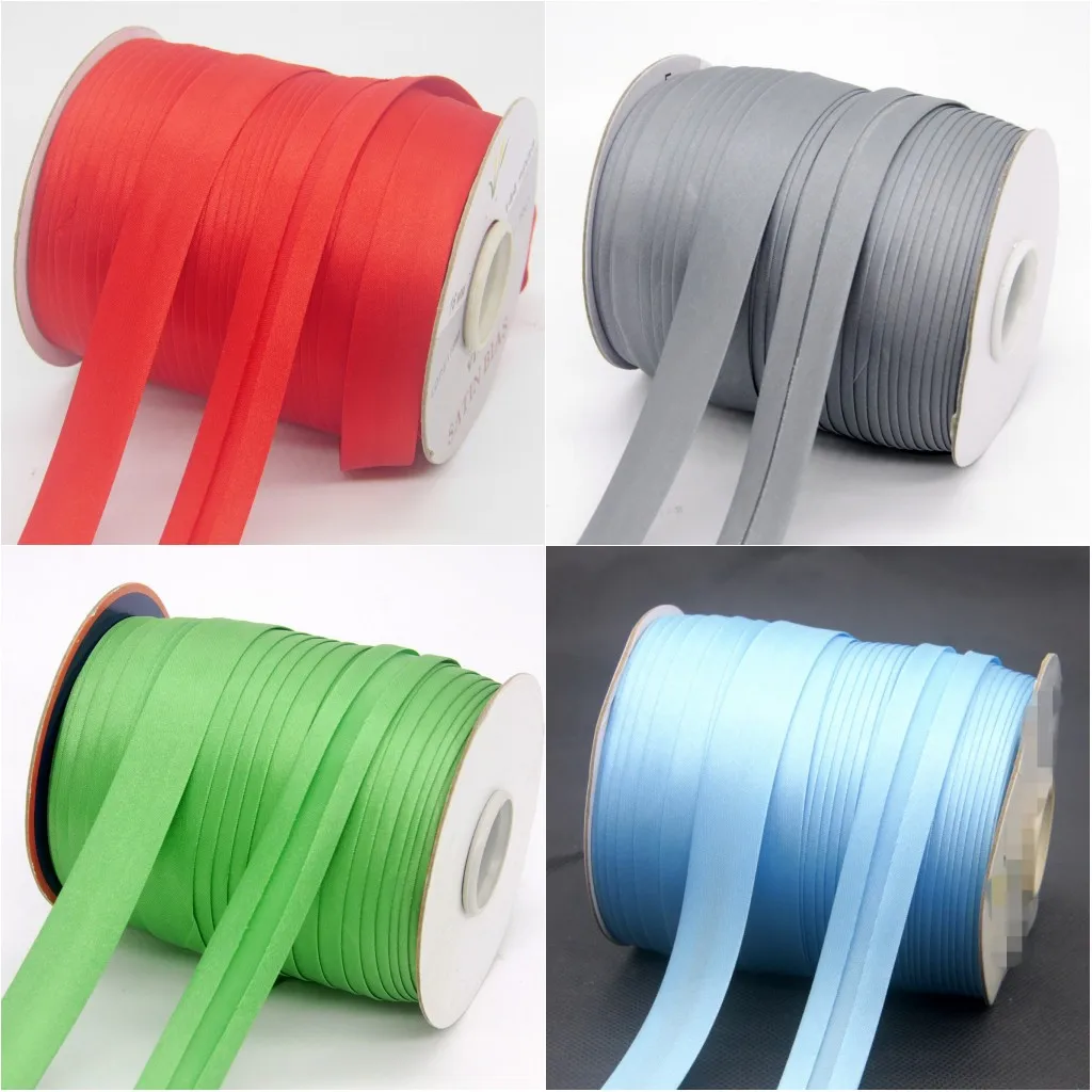 Бесплатная доставка Полиэстровая сатиновая косая бейка Размеры: 20 мм