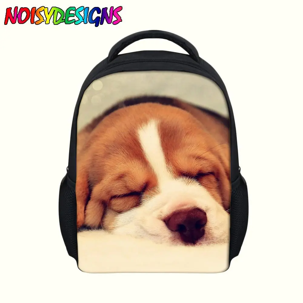 Детский Школьный рюкзак с изображением собаки, животных, Бигля
