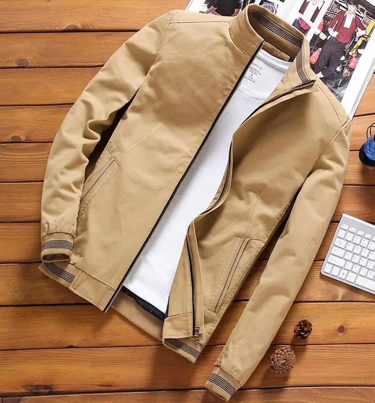 

Men Jacket Simplicity zipper bomber jackets chaquetas hombre veste homme coat