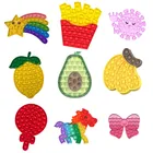 Игрушки для снятия стресса, радужные игрушки для снятия стресса, игрушки для взрослых и детей, сенсорная игрушка для снятия аутизма, силиконовые игрушки для снятия давления