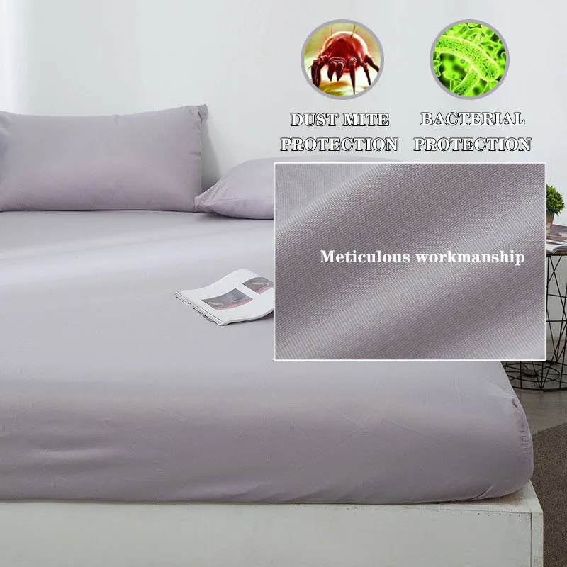 

Наматрасник полноразмерный, дышащий и прочный, 150x200 см, для студенческого общежития, гостиницы, дома, защита от влаги